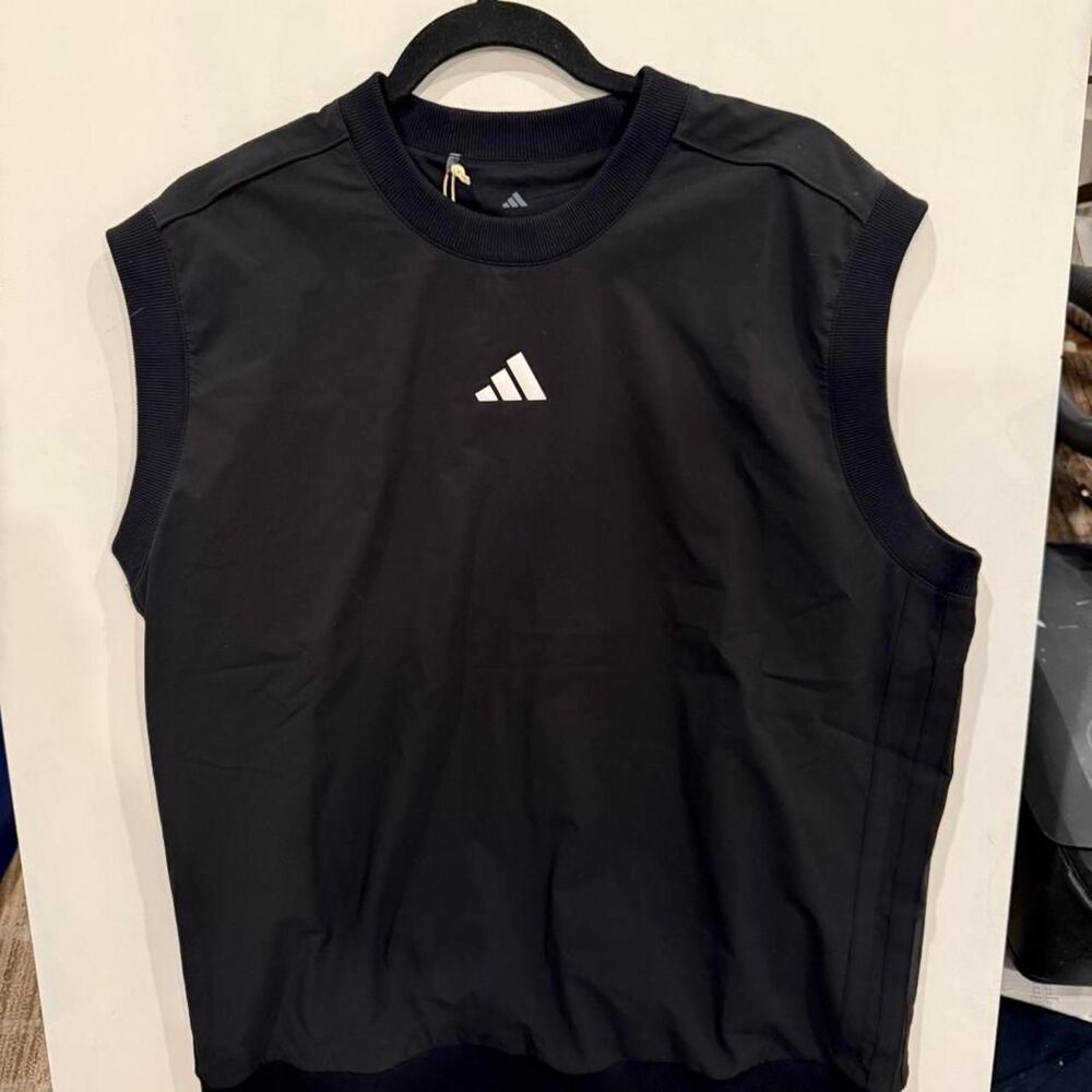 Adidas Men's Black and Navy Jumper